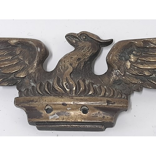 692 - Brass Phoenix, wingspan 21cm x 6cm high