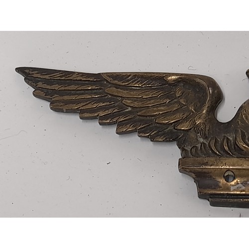 692 - Brass Phoenix, wingspan 21cm x 6cm high