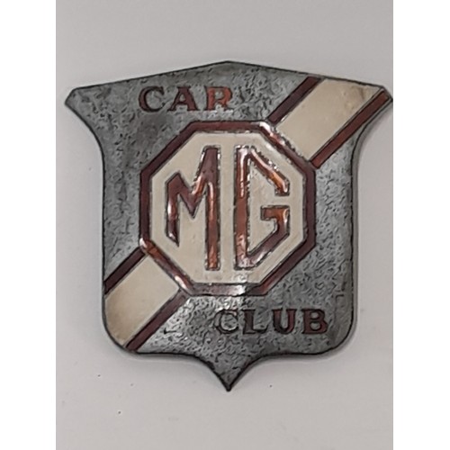 695 - 3 x Vintage Car Badge  for MG Car Club (alloy and enamel), British Medical Association (BMA) and Roy... 