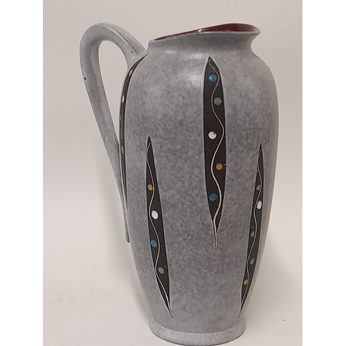 619 - MCM Keramik West German Jug,28cm high, model 293-28