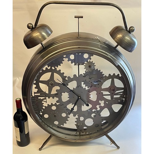 59 - Large Novelty Floor Standing Skeleton Clock.  78 x 60 cms