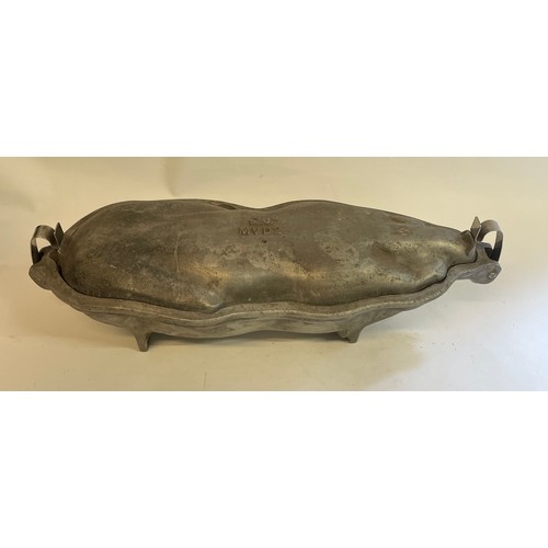 115 - Rare Full Size Cast Aluminium Suckling Pig Mould / Form. 53 cms Long