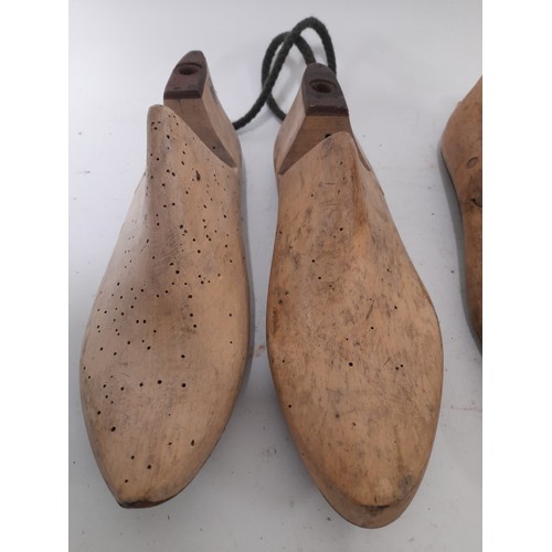 685 - 2 x Pairs of wooden Shoe Lasts