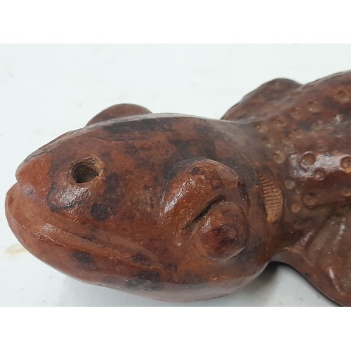 691 - Hand Crafted Terracotta Salamander, 39cm long