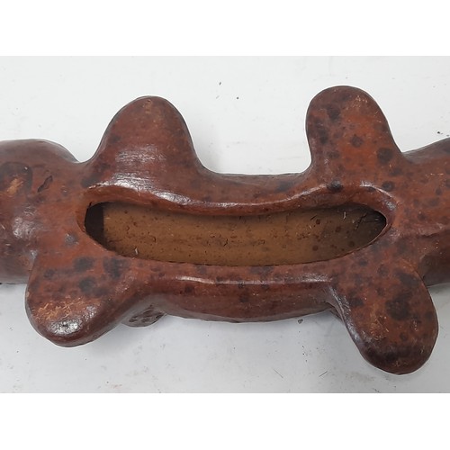 691 - Hand Crafted Terracotta Salamander, 39cm long