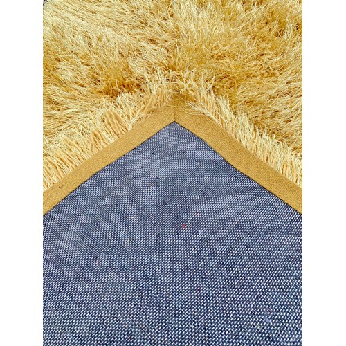 703 - Brand New Indulgence Ochre Colour Ground Rug 200cm x 67cm