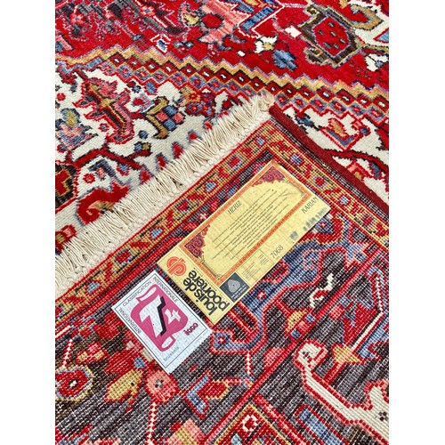 75 - Extra Large Axminster Woven Heriz Ground Rug 340cm x 248cm