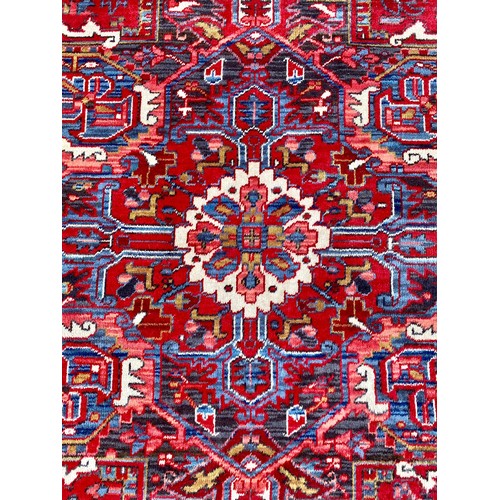 75 - Extra Large Axminster Woven Heriz Ground Rug 340cm x 248cm