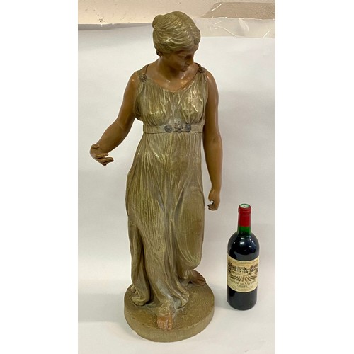 104 - Vintage Reproduction  Sculpture of a Lady ‘Diogenes’ by Friedrich Siegfried Goldscheider 71cm Height