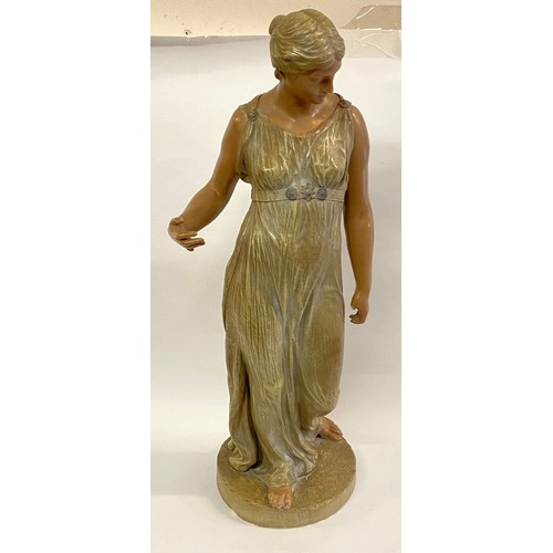 104 - Vintage Reproduction  Sculpture of a Lady ‘Diogenes’ by Friedrich Siegfried Goldscheider 71cm Height