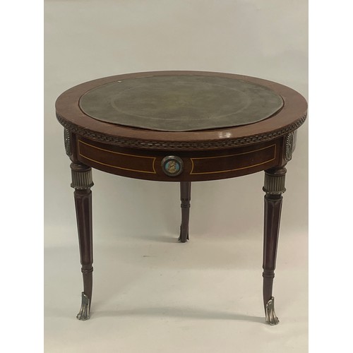 37 - Antique Style Circular Table. 50 cms Diameter X 45 cms High