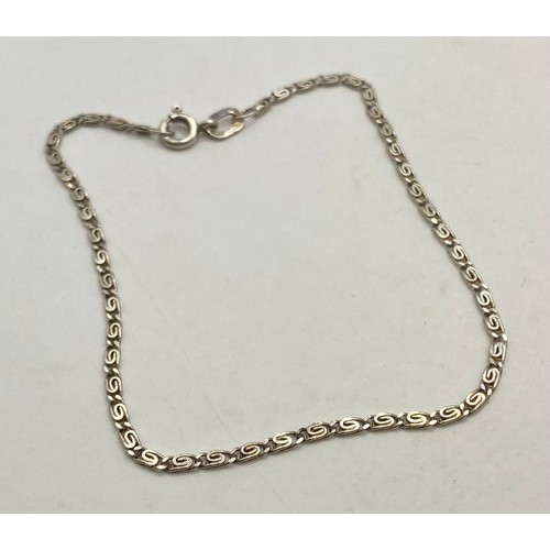 32 - Three Sterling Silver Bracelets to Include Pendant and Chain Examples. Weight 0.334 Oz