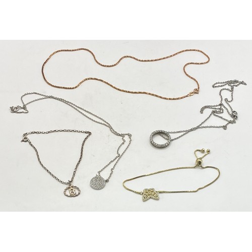 33 - A Quantity of Jewellery to Include  Sterling Silver and Sterling Silver Necklaces and Bracelets, Som... 