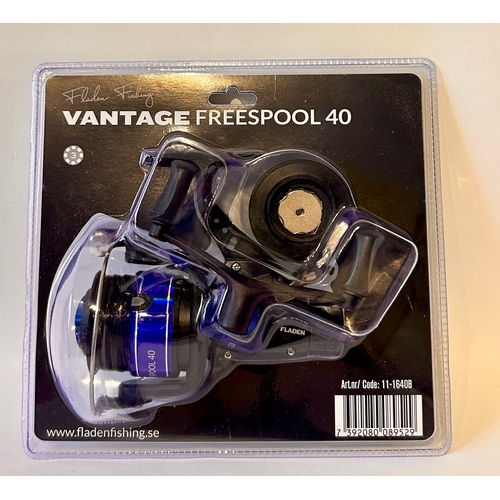 505 - New Fladen VanTage FreeSpool 40 Fishing Reel Loaded With Line.