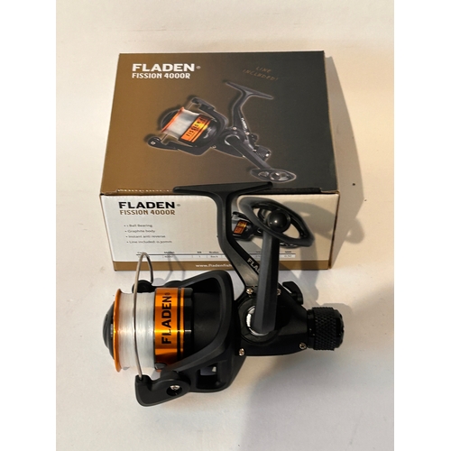 510 - New Fladen Fission 4000R Fishing Reel Loaded With Line.