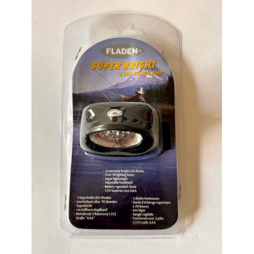 206 - Seven New Fladen Super Bright 3 LED Head Lamps.  (7)