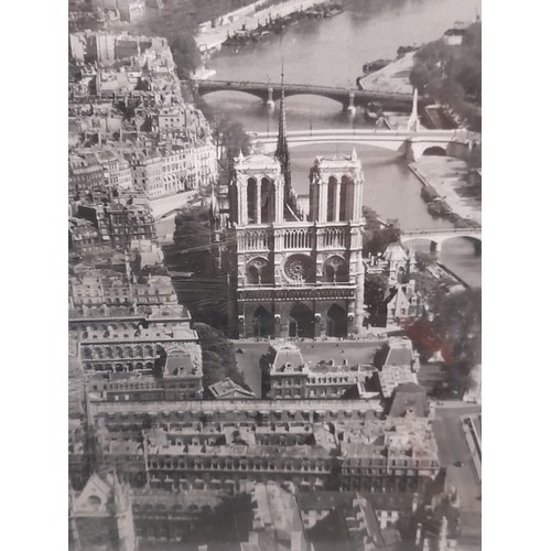 133 - Roger Henrard Pilot and Photographer (1900-1975)
Arial Photograph of Notre Dam Paris with dedication... 