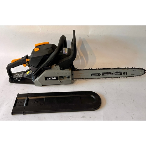 231 - Ex Demo Untested  Titan Petrol Chainsaw. 16inch Bar.