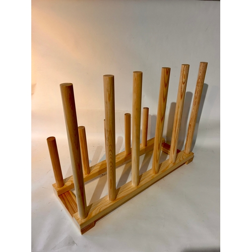 244 - Wooden Welly/Boot Rack 6 Pair Rack.