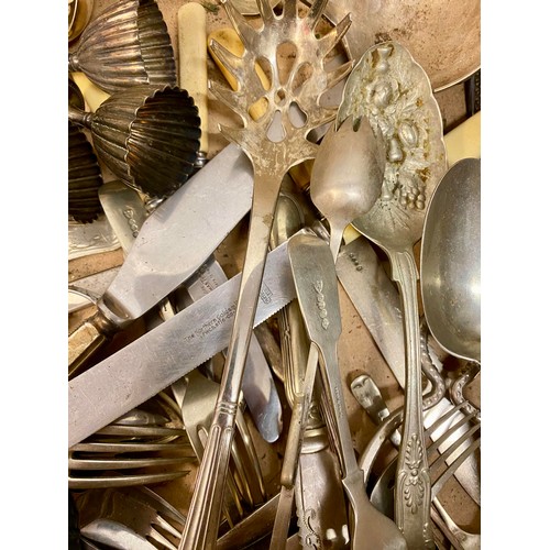 490 - Large Quantity of Silver Plate Dinnerware and Miscellaneous Items to Include Serving Dishes, Cutlery... 