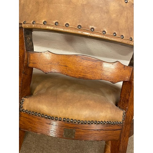 9 - Vintage Leather Desk  Chair