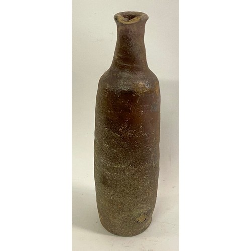 1187 - Continental Antique Stoneware  Bottle.  Height 29.5cm