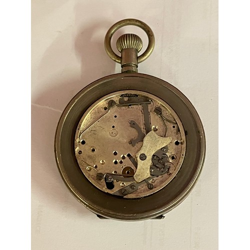 1195 - Military Pocket Watch (No Front) Broad Arrow Mark To Reverse.