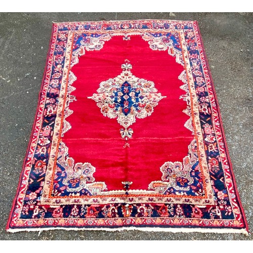 11A - Large Handmade Iranian Ground Rug 248cm x 153cm