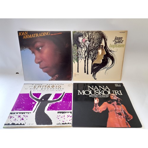 100 - A collection of Vinyl Record albums to include Joan Armatrading, Joan Baez, Nana Mouskouri, and  cla... 