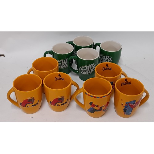 53 - 10 x Vintage Continental  Advertising Mugs