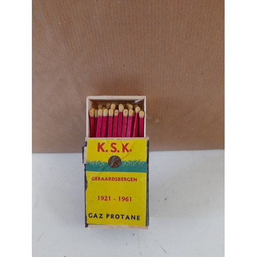 11 - Vintage Safety Matches, A full outer containing 25packs of 10 boxes of K.S.K. Advertising matches.