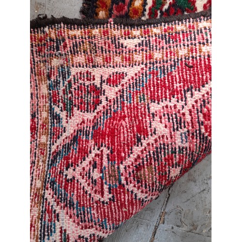 22 - Decorative Red Ground Rug,  60cm x 41cm