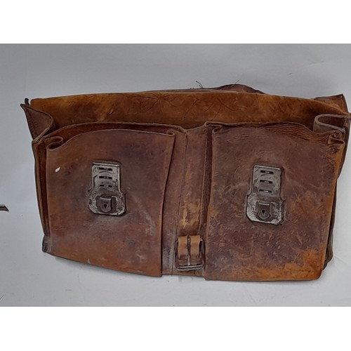 10 - Vintage Leather Brief Case, 39cm x 30cm