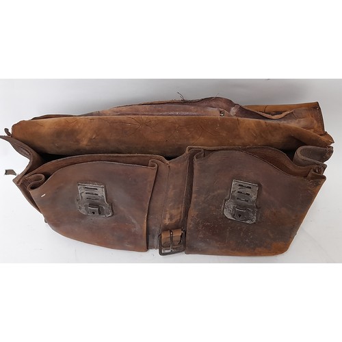 10 - Vintage Leather Brief Case, 39cm x 30cm