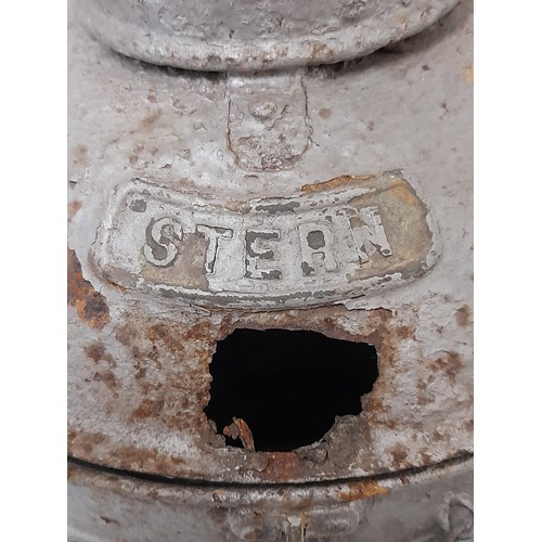 73 - Large Ships STERN light with oil burner, 45cm high x 21cm x 21cm