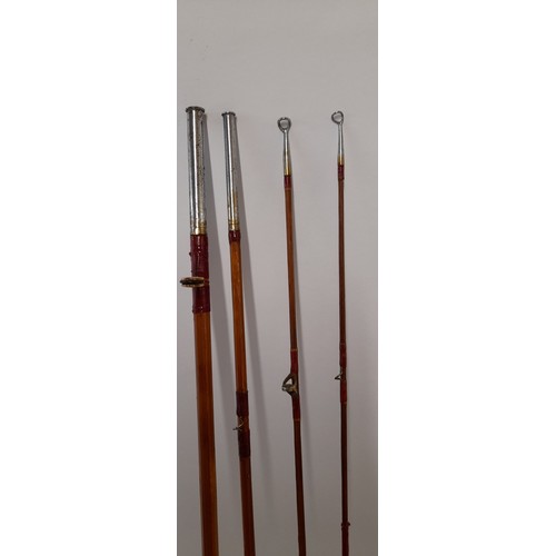 151 - Vintage 5 piece Fishing Rod (3 choice of rod tip) max length 8 ft. in cloth cover