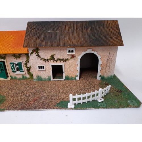 170 - Vintage Scratch built Farm, 60cm x 30cm x 20cm