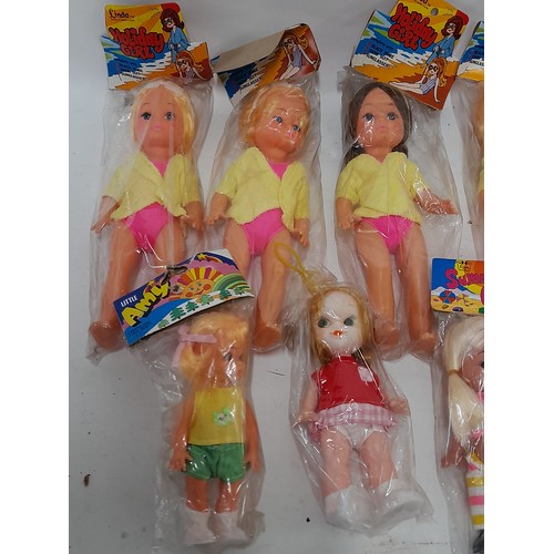 187 - 12 x vintage Dolls in Original Packaging, largest 28cm long