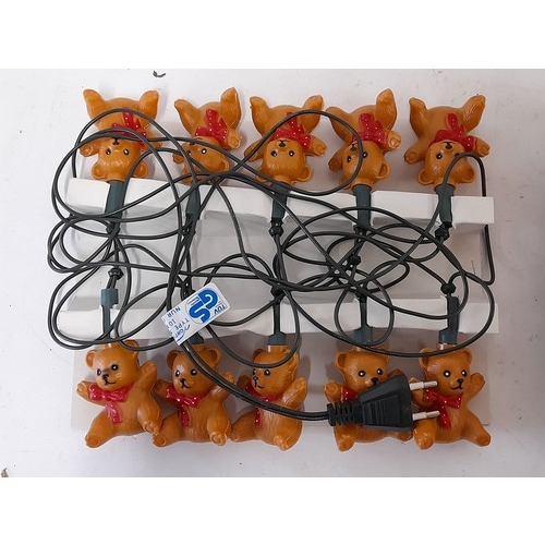 188 - Vintage String of Boxed Xmas Lights in the form of Teddy Bears