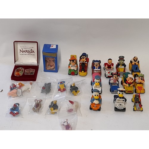 193 - A Quantity of Vintage  Matchbox Character vehicles to include Donald Duck, Popeye etc with other fig... 