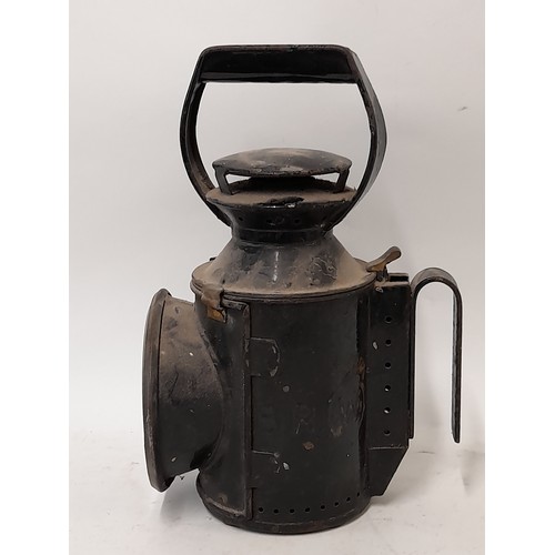 203 - British Rail Hand Lamp, impressed B.R. (W), 28cm high