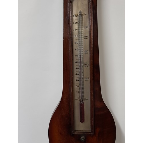 206 - L. CASELLA &Co London Banjo BAROMETER WEATHER STATION, 96CM LONG