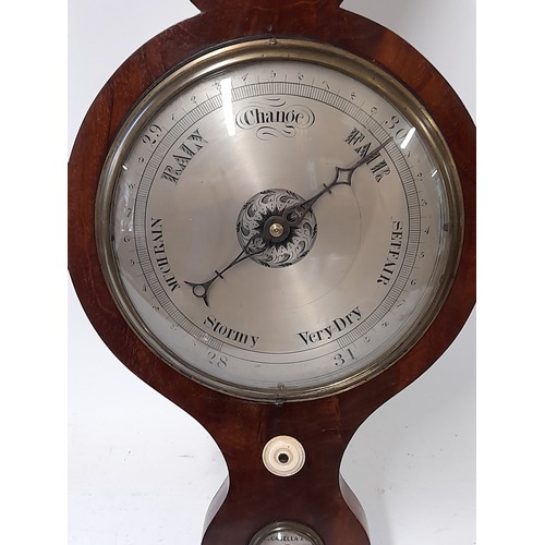 206 - L. CASELLA &Co London Banjo BAROMETER WEATHER STATION, 96CM LONG