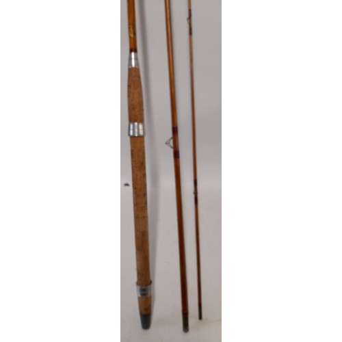 150 - 3 piece freshwater fishing rod with Priory label 333cm long