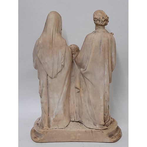 33 - Large Chalk Figure of the Holy Family