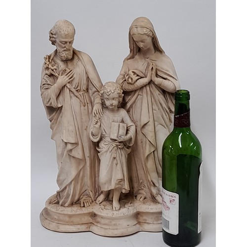 33 - Large Chalk Figure of the Holy Family