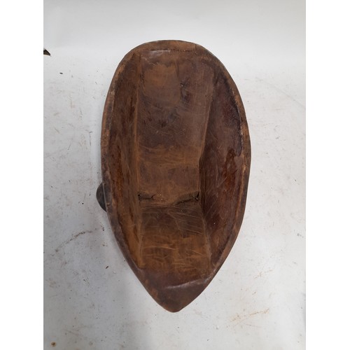 567 - Tribal Hand carved Face Mask, 33cm x 16cm