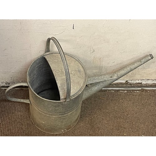 21 - Vintage Galvanized Watering Can