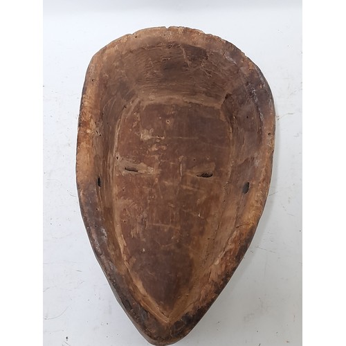 15 - Tribal Hand Carved Face Mask 39cm x 23cm