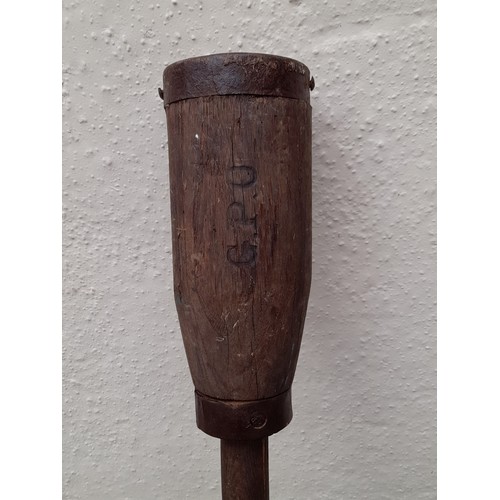 34 - Vintage GPO Ground Tamper, 116cm long